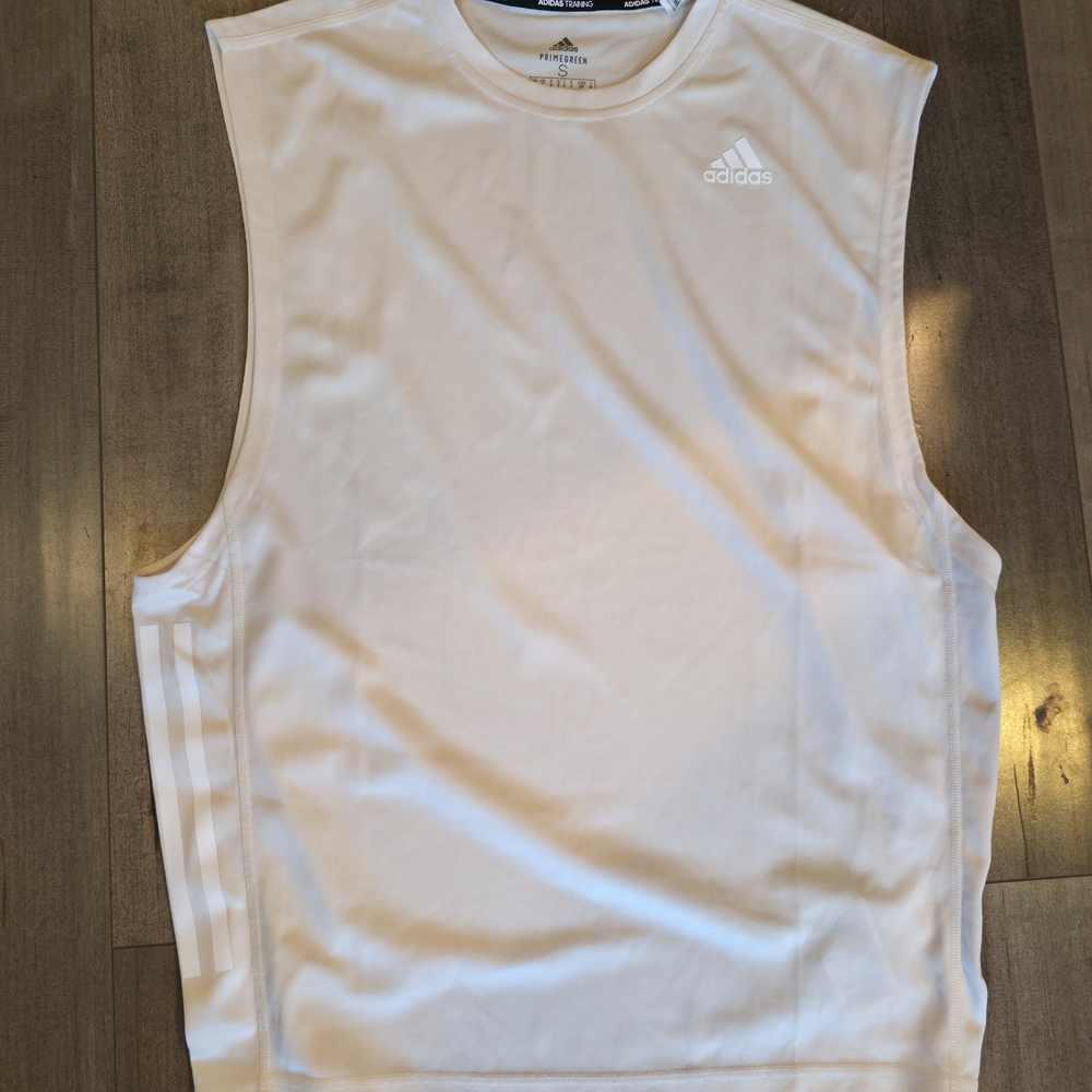 Adidas White Performance Tank Top